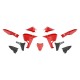 Kit plastique RTECH KOVE 800X - Rouge