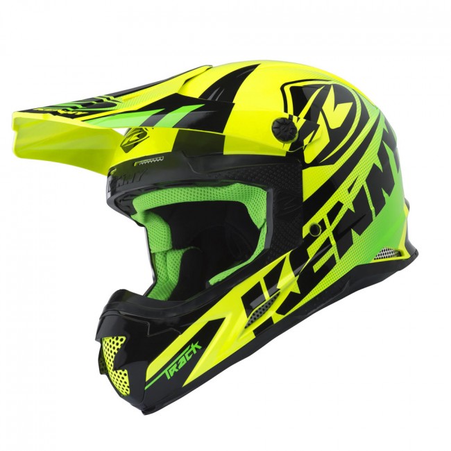 Casque Kenny Track Lime 2018 Moto And Co