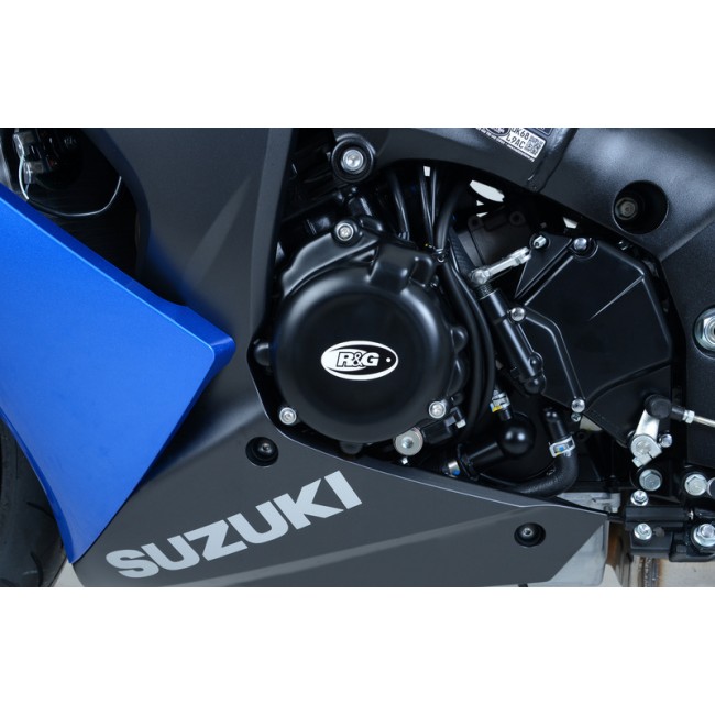 Couvre-carter gauche R&G RACING noir Suzuki Gsx-s 1000