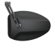 Rétroviseur d'embout de guidon HIGHSIDER pro Ferrara 2 court - noir - l'unité