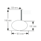 Rétroviseur d'embout de guidon HIGHSIDER smart Circula-P - noir