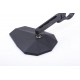 Rétroviseur d'embout de guidon HIGHSIDER pro Stealth-X5 court - noir - l'unité