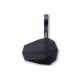 Rétroviseur d'embout de guidon HIGHSIDER pro Stealth-X5 court - noir - l'unité