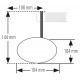 Rétroviseur d'embout de guidon HIGHSIDER smart Circula-S court - noir