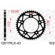 Couronne AFAM Acier 12817RLK - 520 - 43 dents