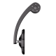 Rétroviseur d'embout de guidon HIGHSIDER pro Victory-Blast - noir - l'unité