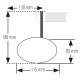 Rétroviseur d'embout de guidon HIGHSIDER pro Victory-Slim court - noir - l'unité