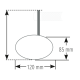 Rétroviseur d'embout de guidon HIGHSIDER smart Straight long - noir