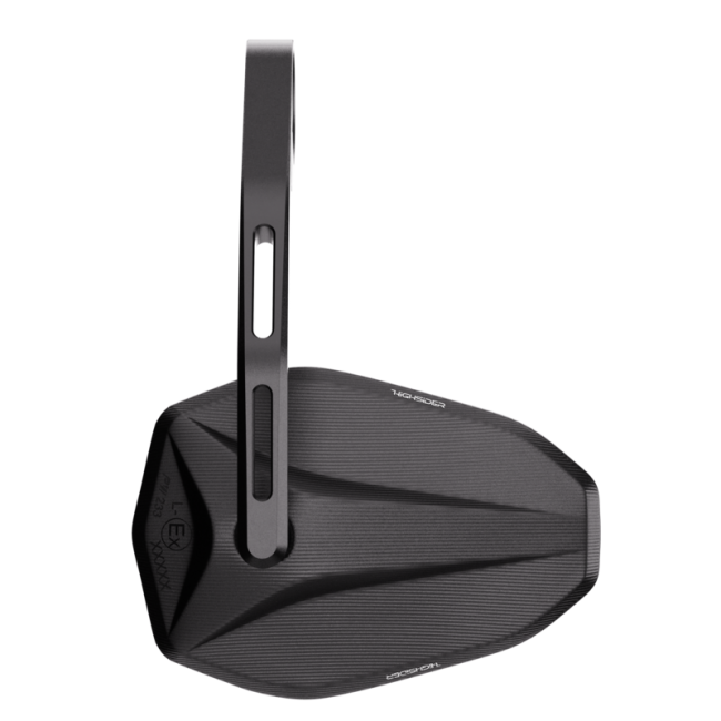 Rétroviseur d'embout de guidon HIGHSIDER pro Victory-X - noir - l'unité