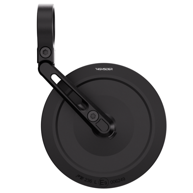 Rétroviseur d'embout de guidon HIGHSIDER pro Montana-Slim - noir - l'unité