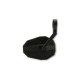 Rétroviseur d'embout de guidon HIGHSIDER smart Straight court - noir