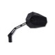 Rétroviseur de guidon HIGHSIDER pro Stealth-X1 - noir - la paire