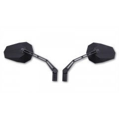 Rétroviseur de guidon HIGHSIDER pro Stealth-X1 - noir - la paire