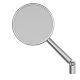 Rétroviseur sur guidon HIGHSIDER pro Montana - chrome