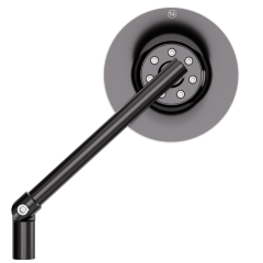 Rétroviseur sur guidon HIGHSIDER pro Conero Black Edition - noir