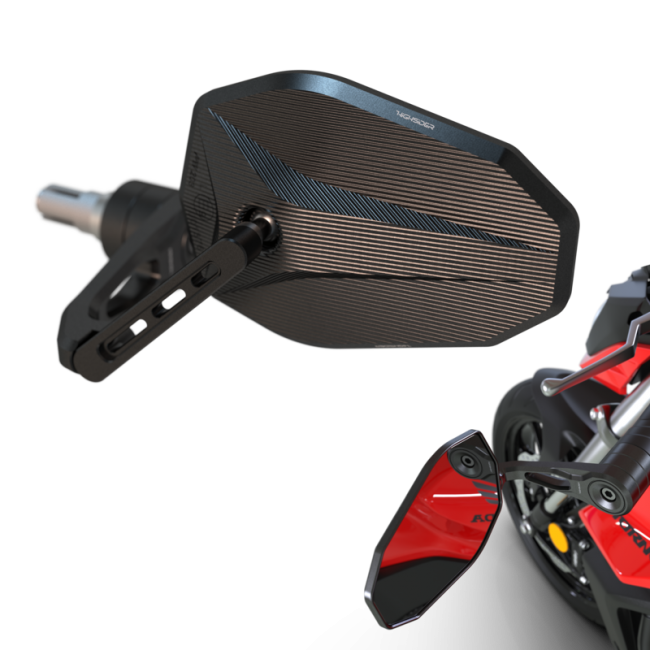 Rétroviseur de guidon HIGHSIDER pro Victory-X Force-Evo - 1 pièce