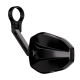 Rétroviseur d'embout de guidon HIGHSIDER pro Victory court - noir - l'unité