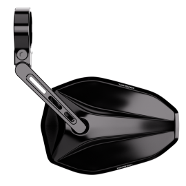 Rétroviseur d'embout de guidon HIGHSIDER pro Victory court - noir - l'unité