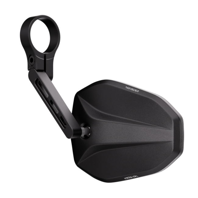 Rétroviseur d'embout de guidon HIGHSIDER pro Victory-Blast court - noir - l'unité