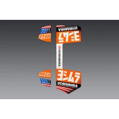 Jeu de stickers YOSHIMURA RS-12 - Orange