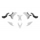 Kit plastique RTECH Yamaha Ténéré 700 - Blanc