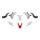 Kit plastique RTECH Yamaha Ténéré 700 - Blanc Rouge