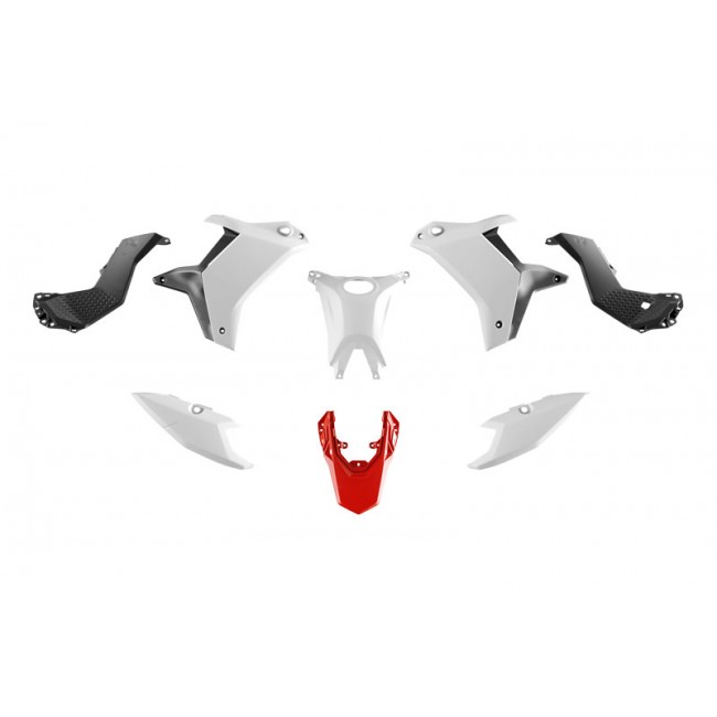 Kit plastique RTECH Yamaha Ténéré 700 - Blanc Rouge