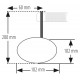 Rétroviseur d'embout de guidon HIGHSIDER pro Montana-Rim avec clignotant LED - noir - l'unité