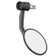 Rétroviseur d'embout de guidon HIGHSIDER pro Montana-Rim avec clignotant LED - noir - l'unité