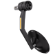 Rétroviseur d'embout de guidon HIGHSIDER pro Montana-Rim avec clignotant LED - noir - l'unité