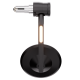 Rétroviseur d'embout de guidon HIGHSIDER pro Montana-Rim avec clignotant LED - noir - l'unité