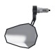 Rétroviseur d'embout de guidon HIGHSIDER pro Stealth-X5 Evo court - noir