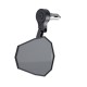 Rétroviseur d'embout de guidon HIGHSIDER pro Stealth-X5 Evo court - noir