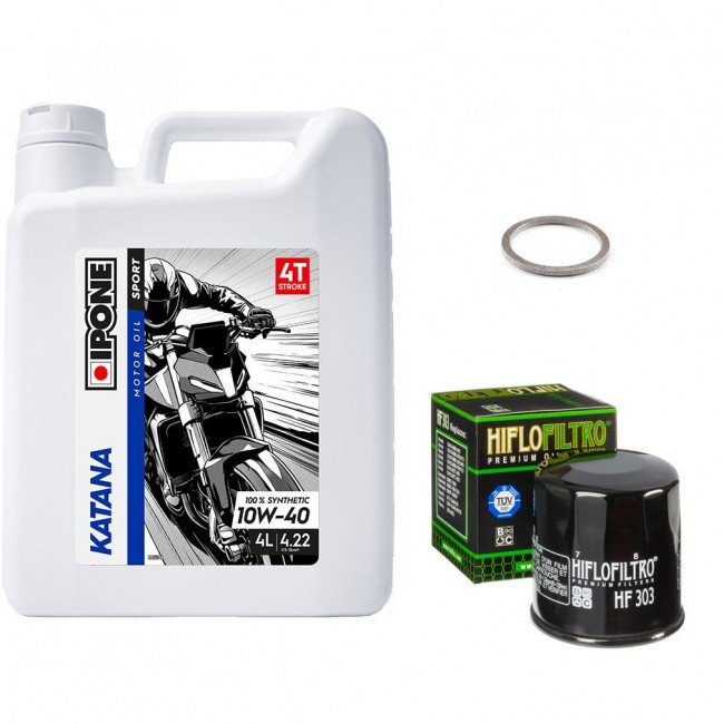 Pack Vidange Kawasaki Ninja 500 - Ipone Katana