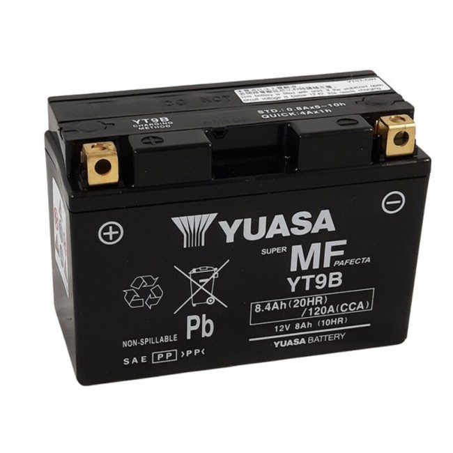 Batterie YUASA YT9B - sans entretien activée usine