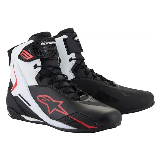 Baskets Alpinestars Faster-4 Blanc/Rouge
