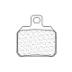 Plaquettes de frein arrière CL BRAKES Maxi Scooter métal fritté - 3057MSC