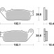 Plaquettes de frein avant BREMBO Scooter métal fritté - 07096XS