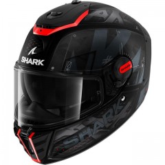 Casque SHARK Spartan RS Stingrey Noir Mat Rouge