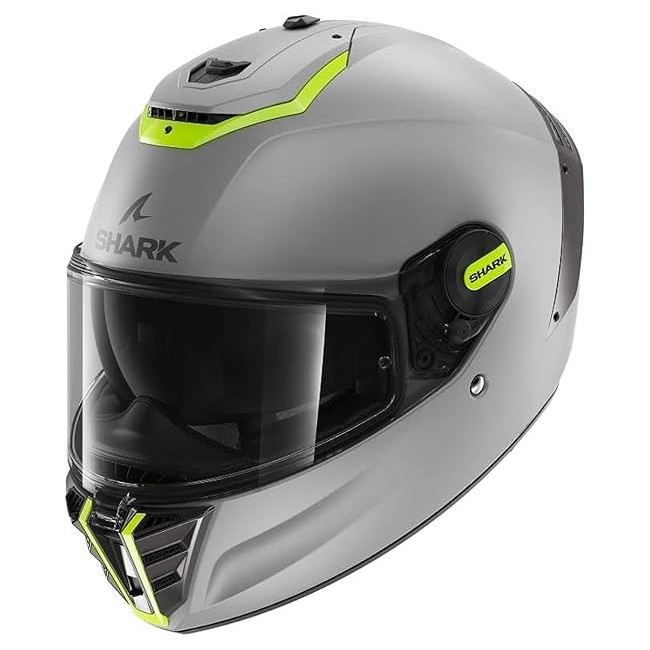 Casque SHARK Spartan RS Blank Helmet - Silver/Yellow
