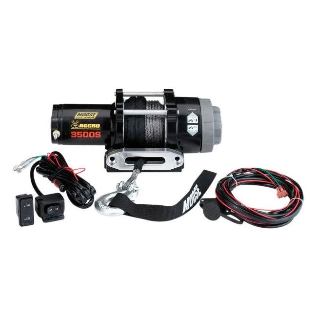 Treuil AGGRO 3500S pour Quad et SSV - Cable synthétique