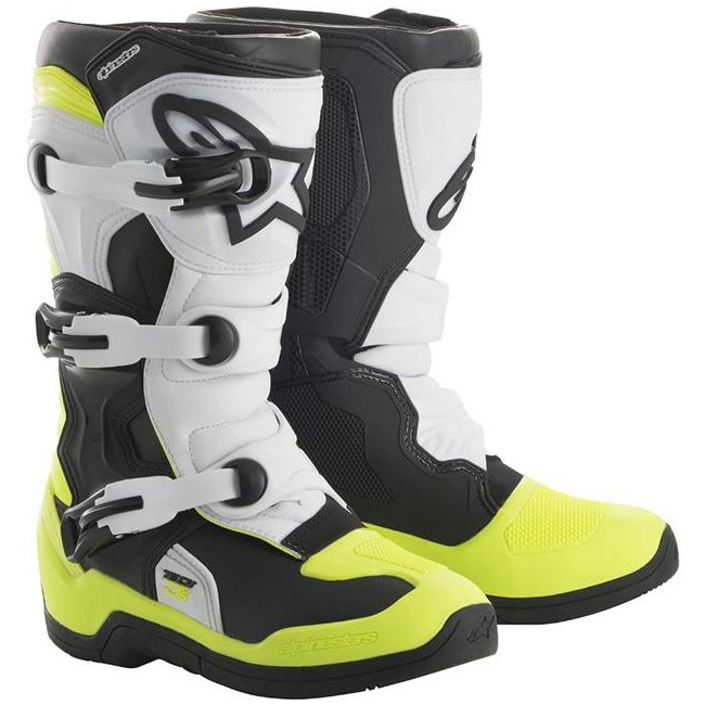 ALPINESTARS Tech 3S kids Black White Yellow fluo