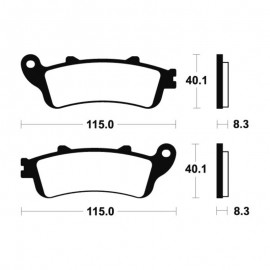 Plaquettes de frein avant Tecnium MF235
