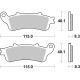 Plaquettes de frein arrière BREMBO 07HO43SP