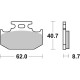 Plaquettes de frein arrière BREMBO 07KA12SD