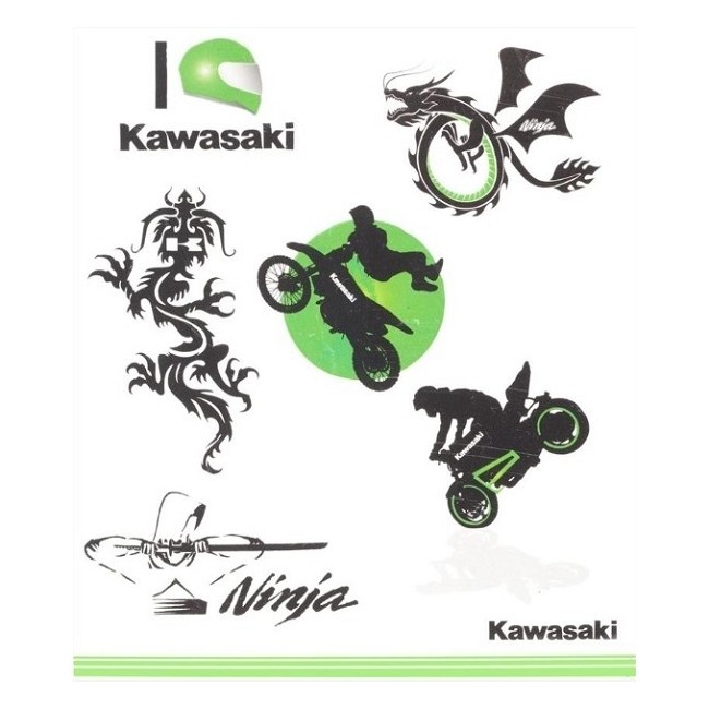 Kit tatouages enfant Kawasaki
