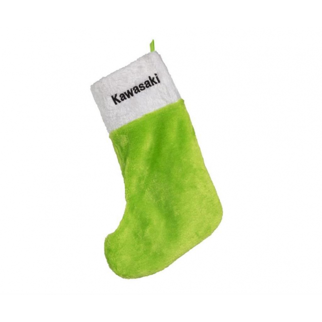 Chaussette de Noël verte Kawasaki