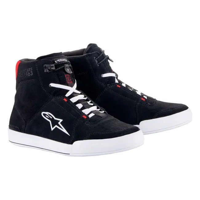 Baskets Alpinestars Chrome Noir/Rouge - 43.5