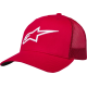 Casquette Alpinestars style camionneur Ageless - Rouge