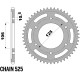 Kit Chaine DID Renforcé Triumph Tiger 800 2011 à 2016 - Couronne